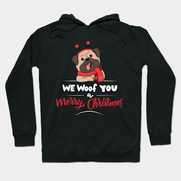 We Woof You A Merry Christmas Hoodie by TomCage